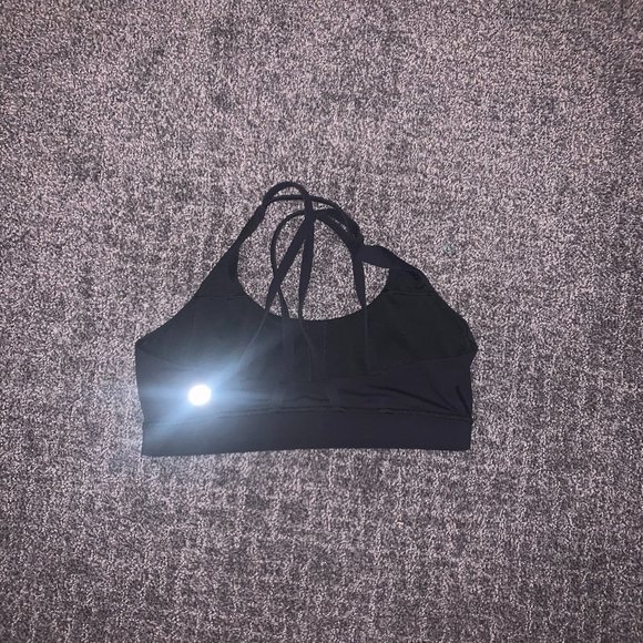 Black Lululemon Energy Sports Bra/ Size 6 - Picture 1 of 2